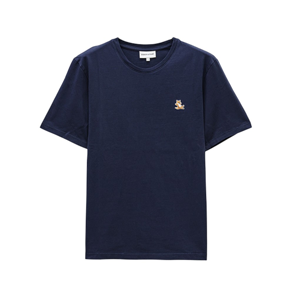 LM00110KJ0008 P476 [15%쿠폰]Maison Kitsune Chillax Fox Head Short Sleeve T-Shirt Ink Blue