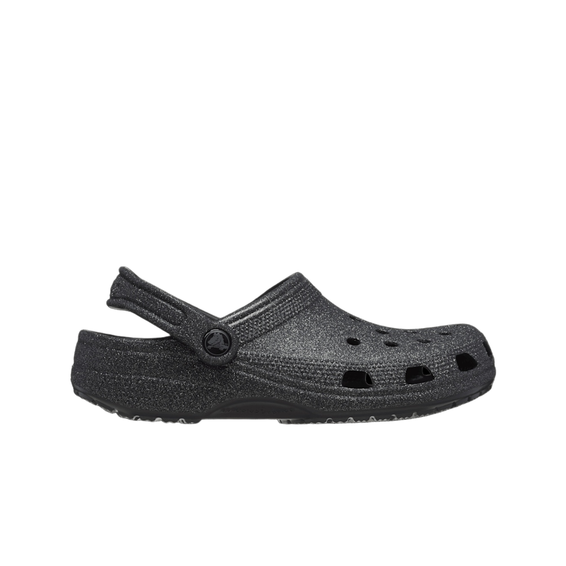 205942-0WH Crocs Classic Glitter Clog Black Glitter
