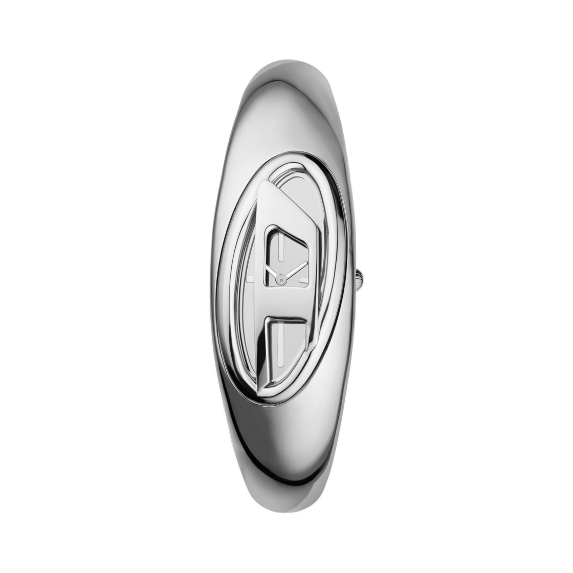 DZ560600QQQ-01 Diesel Wonder-D Two-Hand Stainless Steel Watch Silver