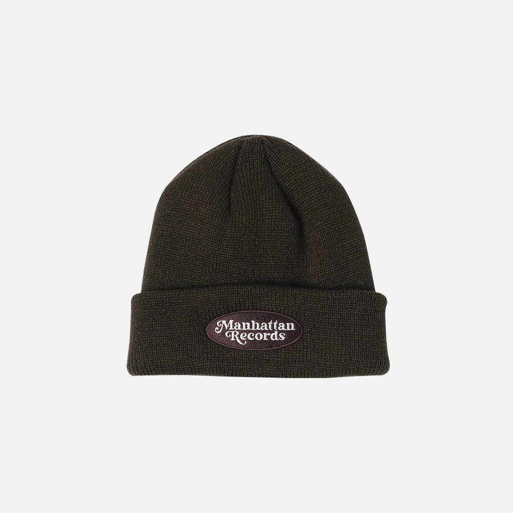 맨한탄 레코즈 오발 로고 비니 - 브라운(Manhattan Records Oval Logo Beanie - Brown) - 2