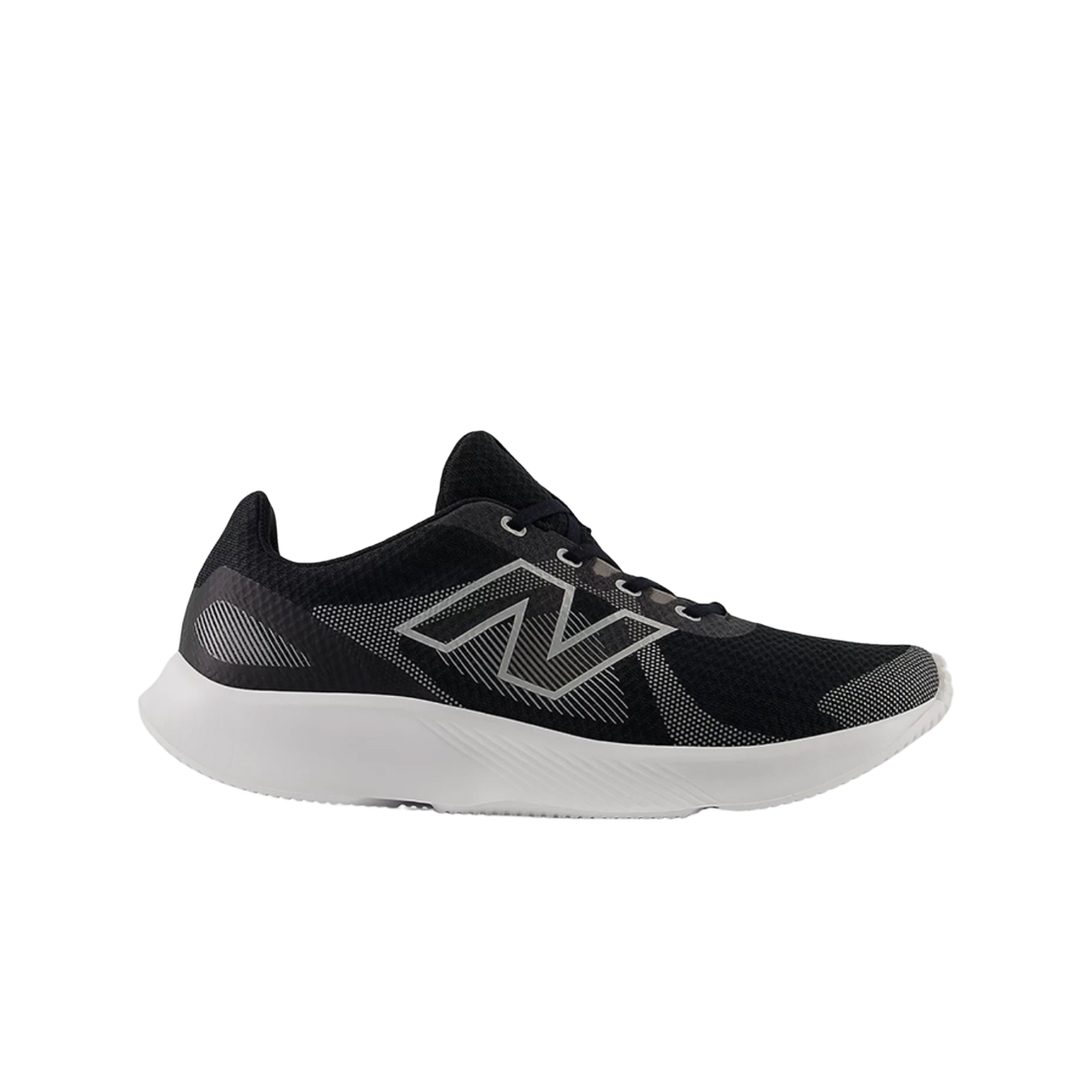 뉴발란스 로고 프린트 레이스업 블랙(New Balance Logo Print Lace-Up Black) - 1