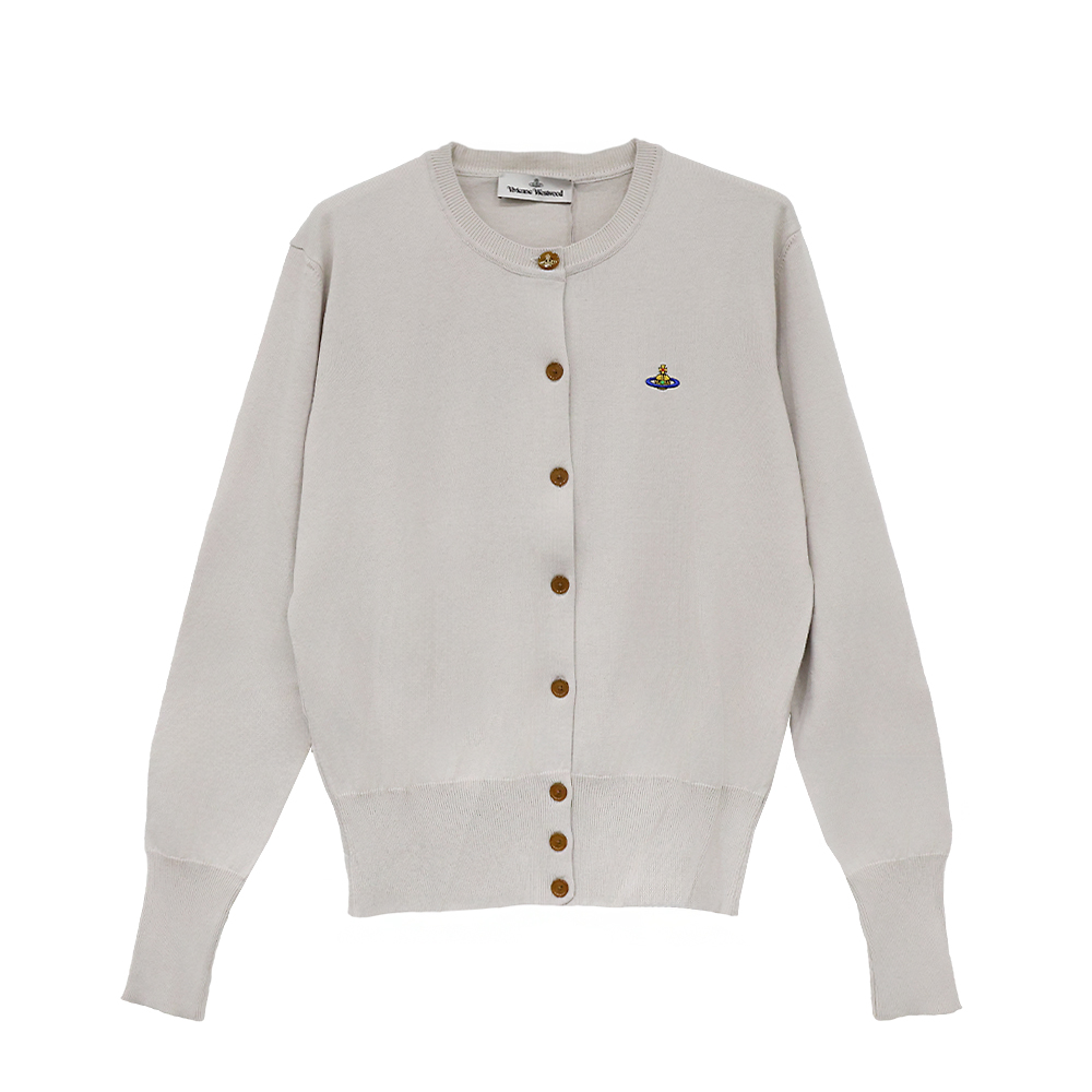 1803002P Y001V A402 [15%쿠폰]Vivienne Westwood Bea Crewneck Cardigan Dusty White