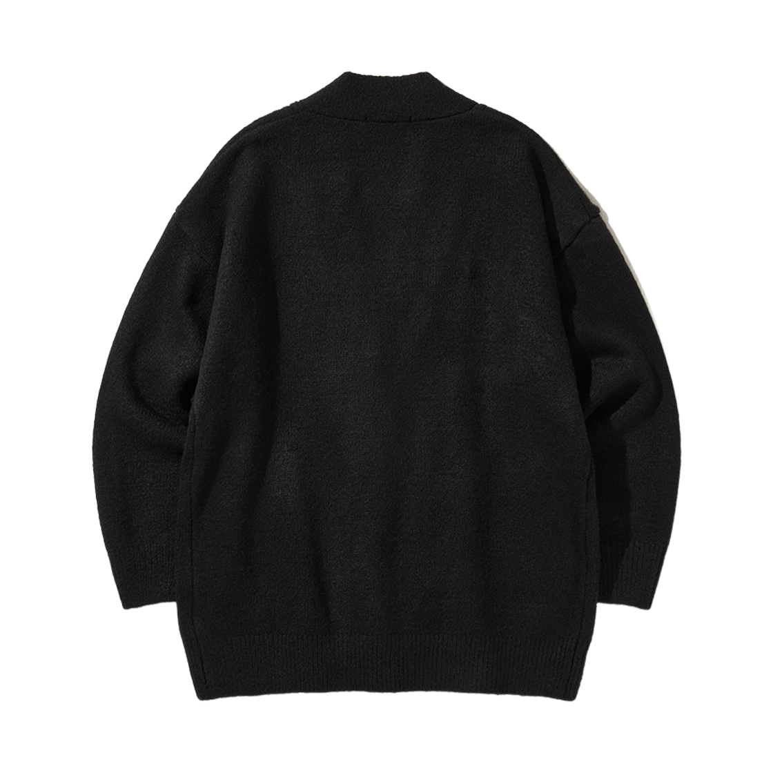 디오스피스 오버사이즈 브이넥 니트 가디건 블랙(DAUSPICE Oversized V-neck knit cardigan Black) - 2
