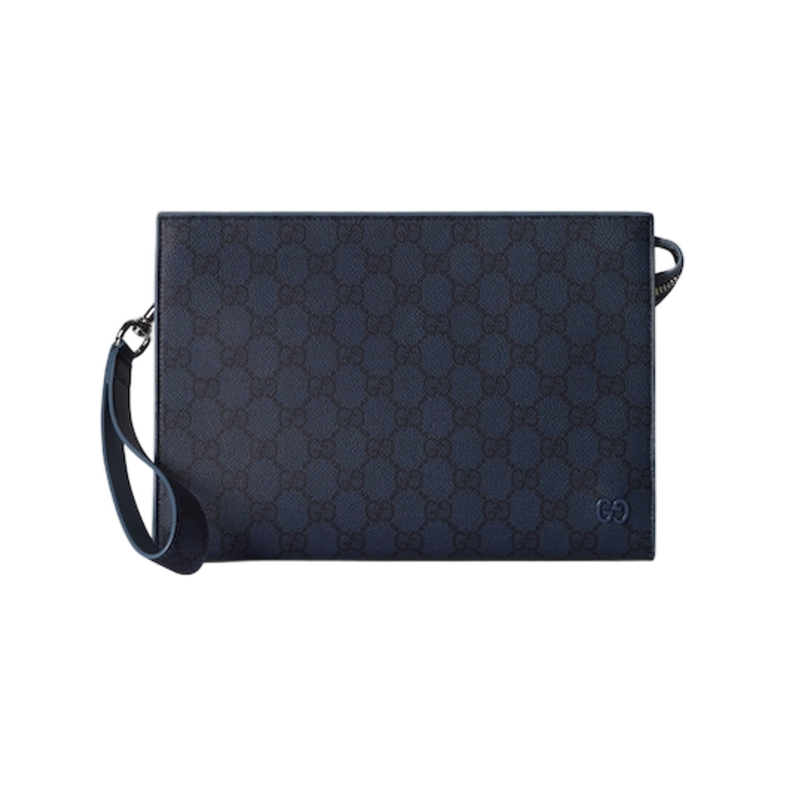 구찌 더스티 블루 트림 스몰 파우치 다크 블루(Gucci Dusty Blue Trim Small Pouch Dark Blue) - 1