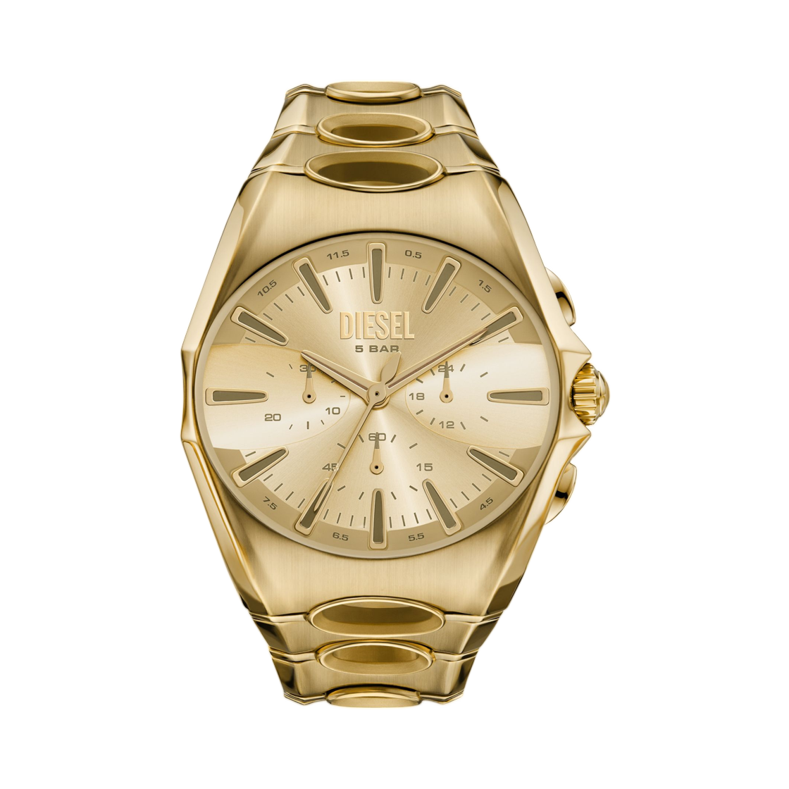 디젤 D-커브 골드톤 스테인리스 스틸 워치 골드(Diesel D-Curve Gold-Tone Stainless Steel Watch Gold)