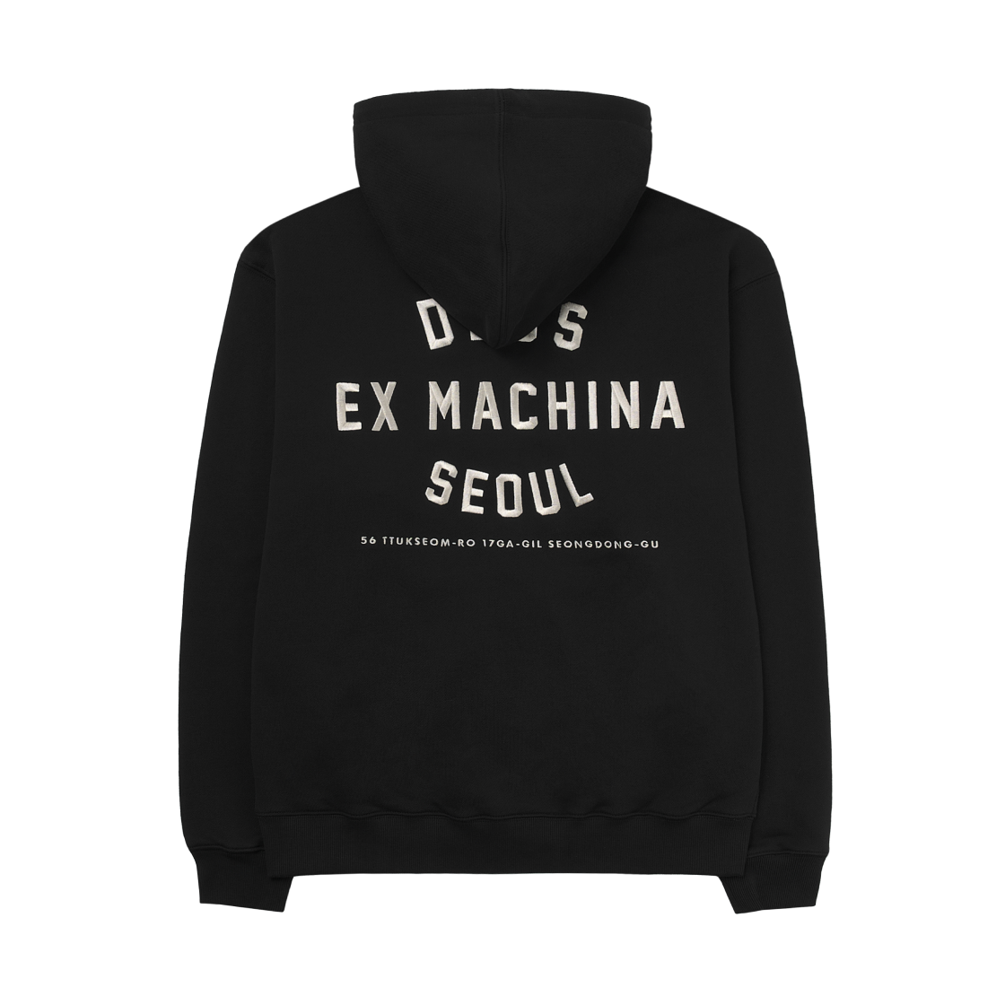 데우스 엑스 마키나 컬리지 어드레스 후드 집업 블랙(Deus Ex Machina College Address Hoodie Zip Up Black)