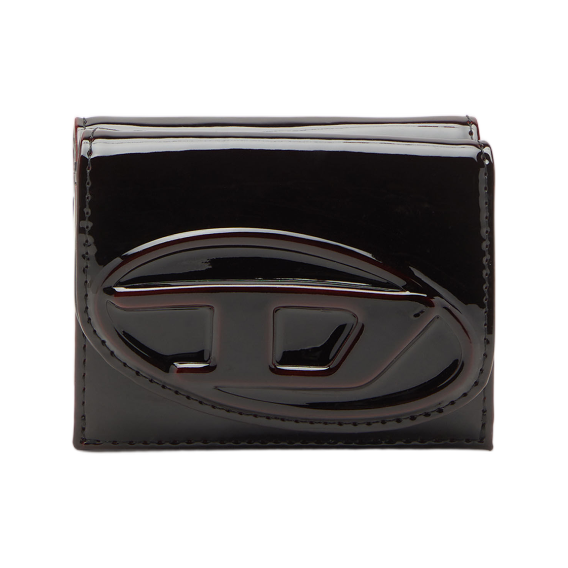 디젤 트라이폴드 월렛 리퀴드 PU 버건디(Diesel Tri-Fold Wallet In Liquid PU Burgundy)