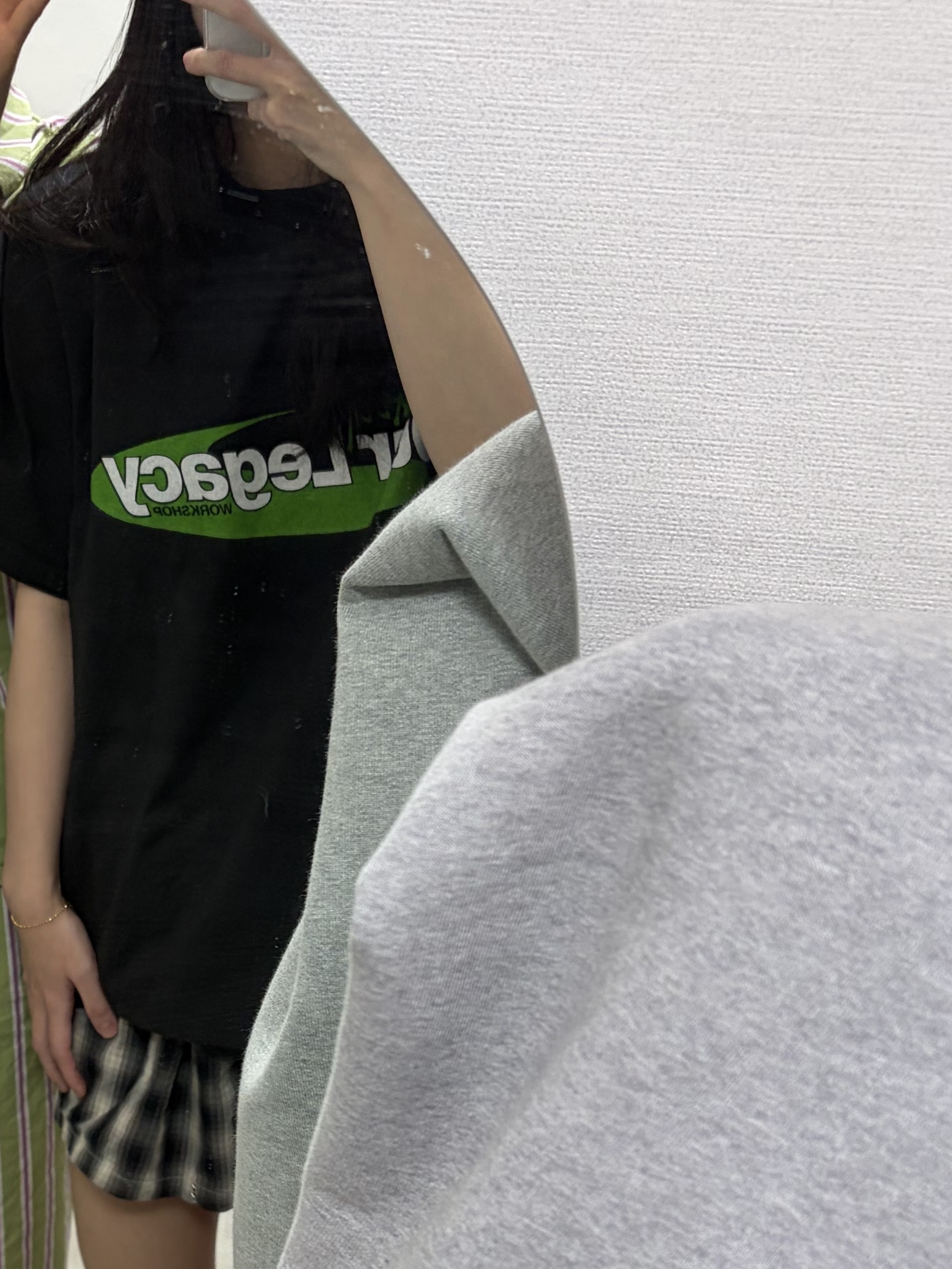 Stussy x Our Legacy Work Shop Swirl Pigment Dyed T-Shirt Black, Stussy Boxer Shorts Multi (3 Pack) 착용 스타일