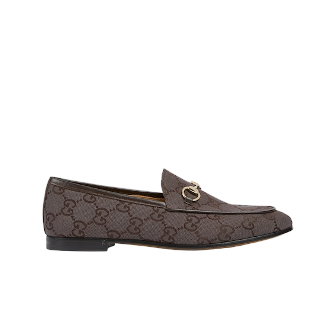 431467-9SF10-2140 (W) Gucci Jordaan Loafer Dark Brown
