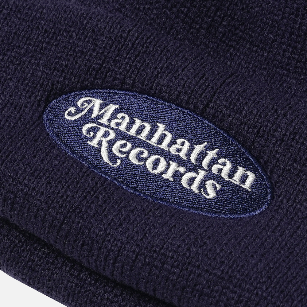 맨하탄 레코즈 오발 로고 비니 - 네이비(Manhattan Records Oval Logo Beanie - Navy) - 4