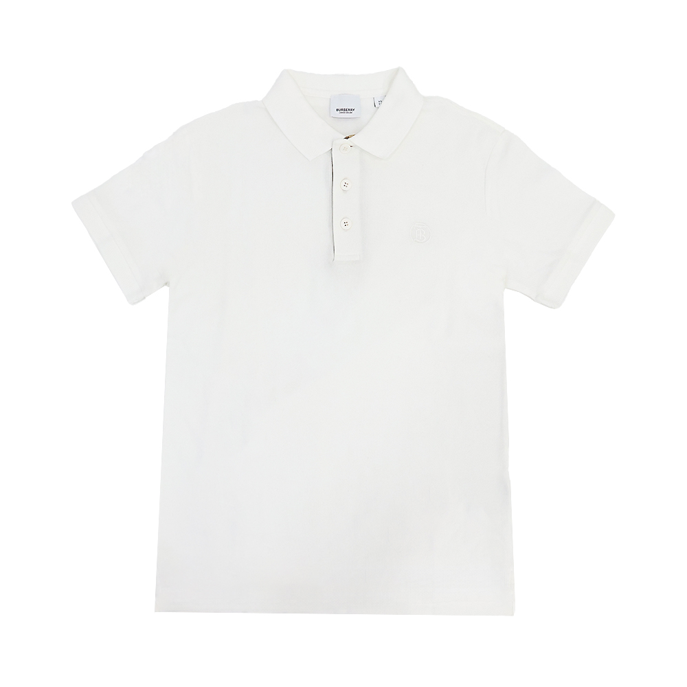 8055229 [15%쿠폰]Burberry Monogram Polo Short Sleeve T-Shirt White