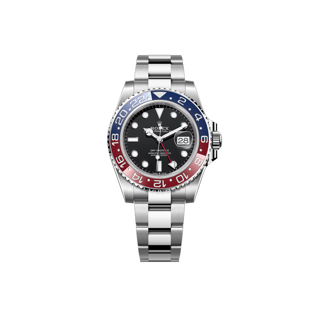 IT6FQH4O54IO Rolex GMT-Master II 40mm Black and Dot Oyster No. 7034