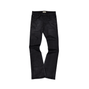 Undermycar Mu.158 Classic Logo Wax Coated Flare Jeans Black