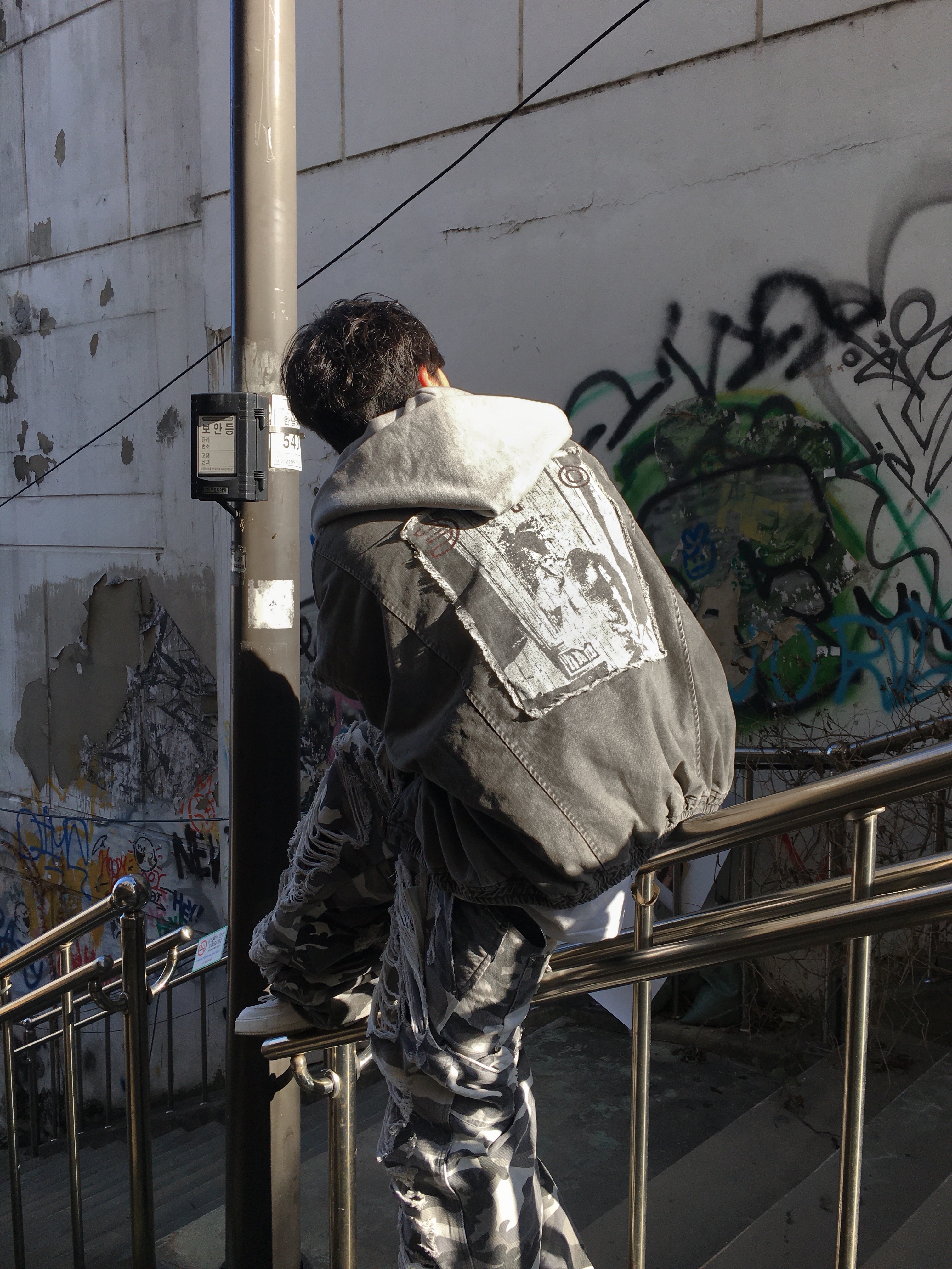 [예약 배송] qualisartifexpereo Hooligan Bomber 착용 스타일 - 4