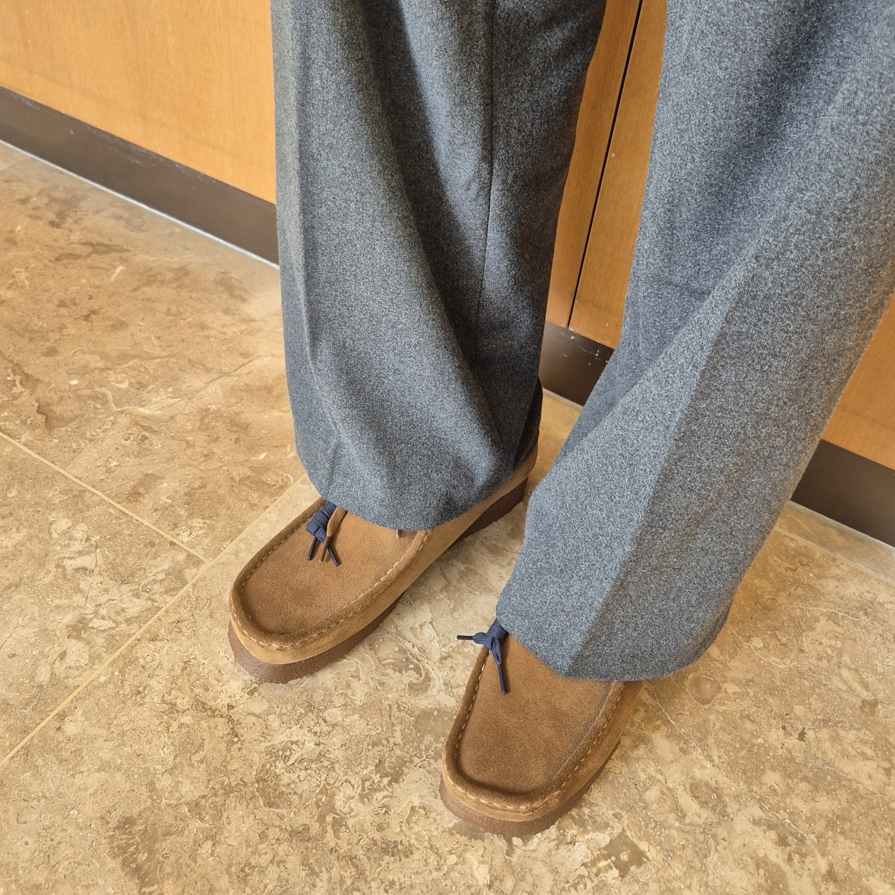 Clarks Wallabee Cola Cola - 25FW 착용 스타일 - 2