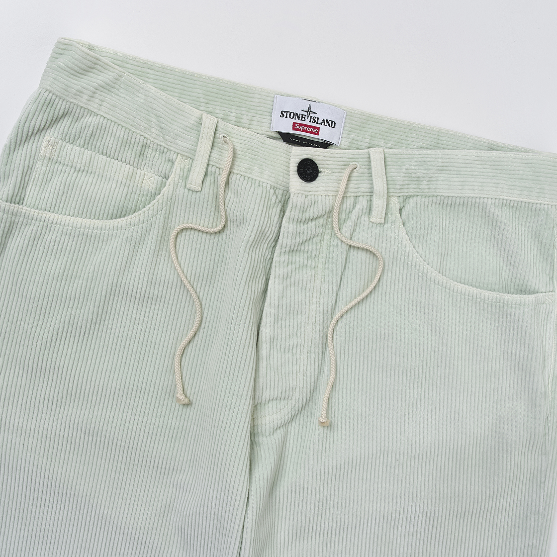 슈프림 x 스톤 아일랜드 코듀로이 팬츠 스톤 - 20FW(Supreme x Stone Island Corduroy Pants Stone - 20FW) - 3
