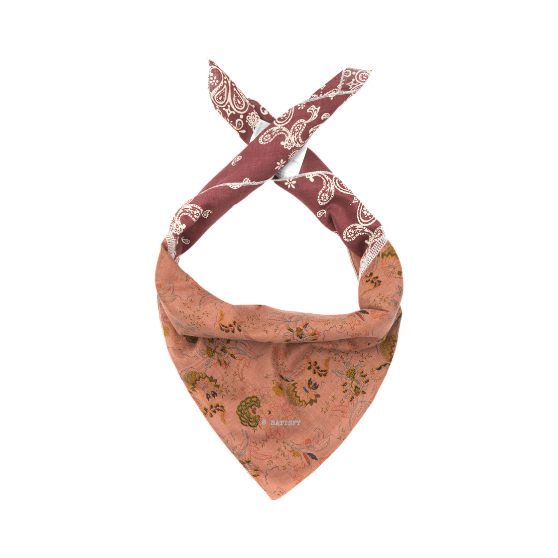 새티스파이 리포제스드 소프트셀 패치워크 반다나 레드(Satisfy Re‑Possessed SoftCell Patchwork Bandana Red)