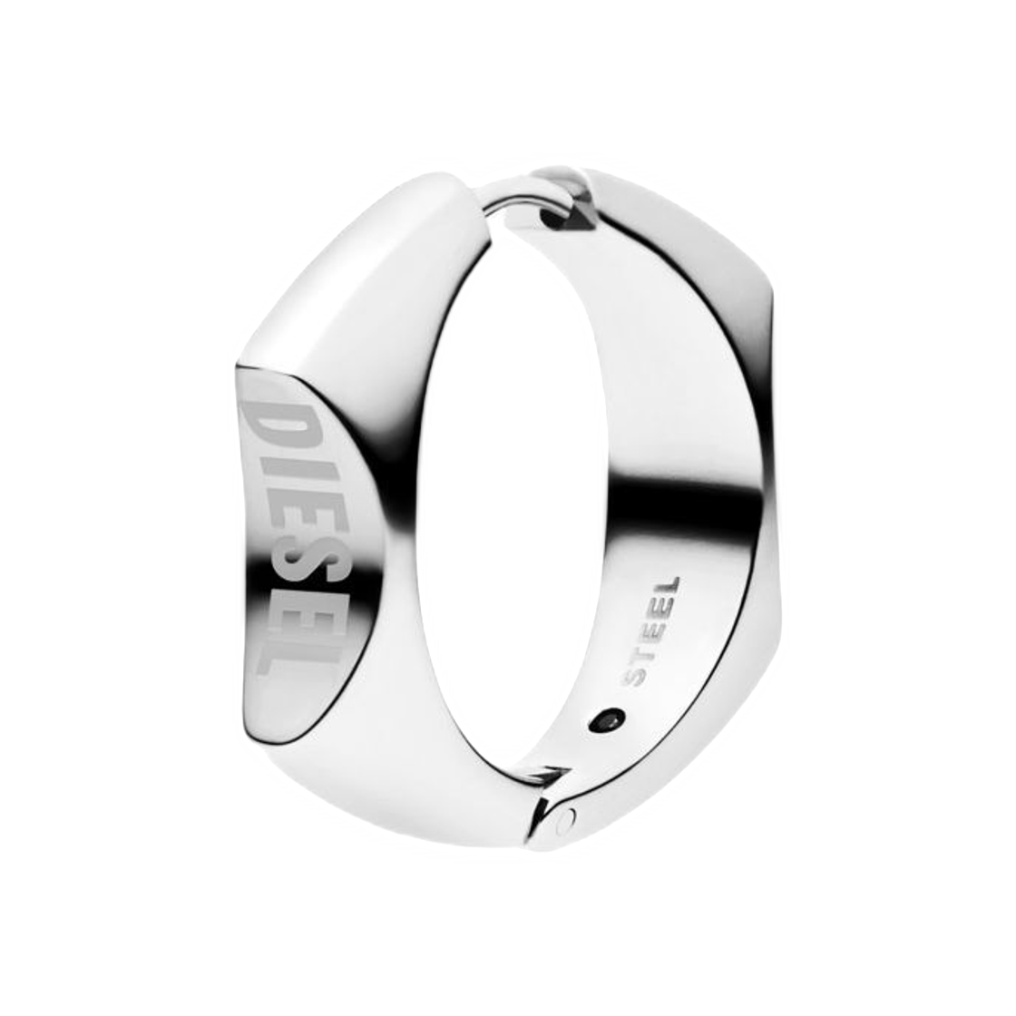 DX1631 Diesel Stainless Steel Hoop Earring Silver