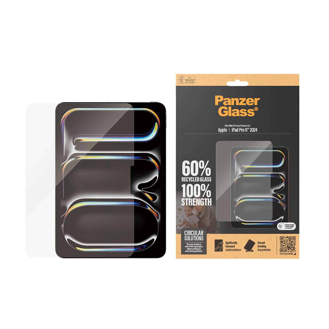 2831 PANZERGLASS iPad Pro 11 inch 2024 M4 5th Generation Tempered Glass