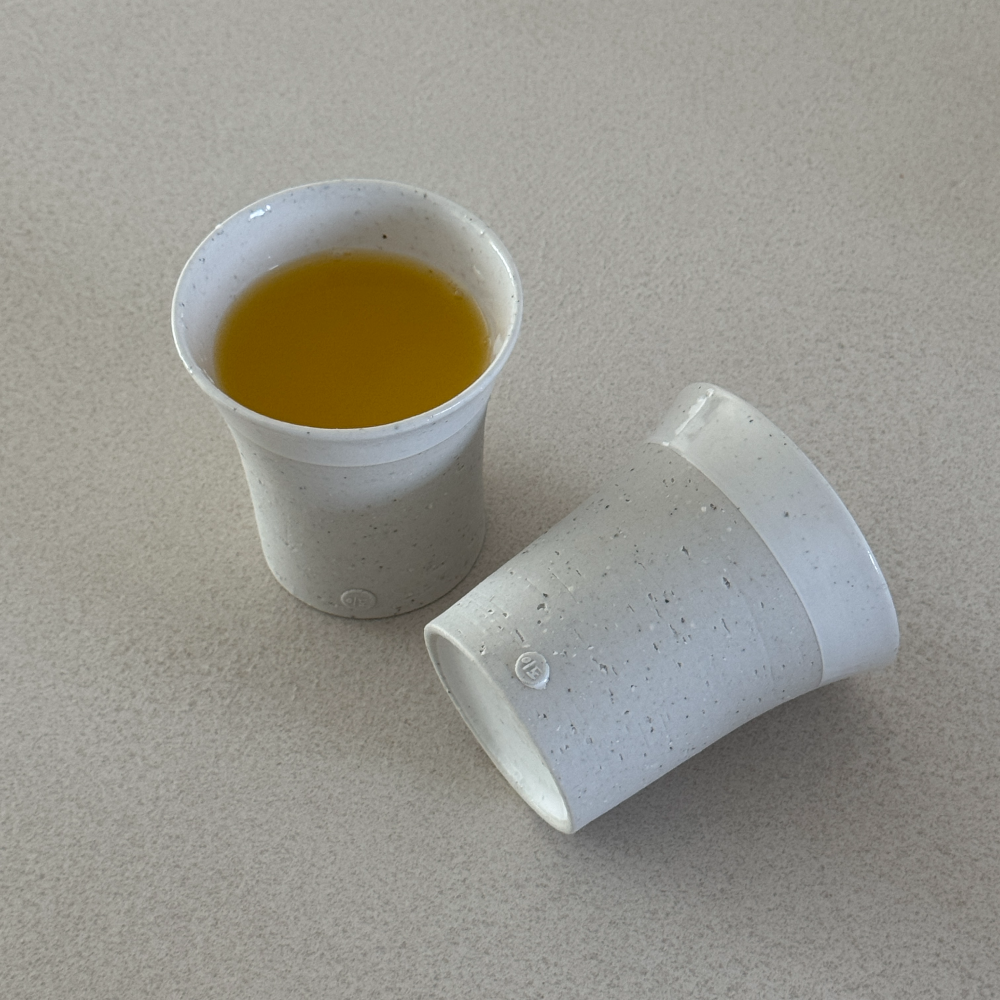 [3% 적립] [선물포장] 이도 율 돌담컵 세트 2P 답례품 집들이 생일 선물([3% 적립] Yido Yul Stone Wall Cup Set 2P) - 3