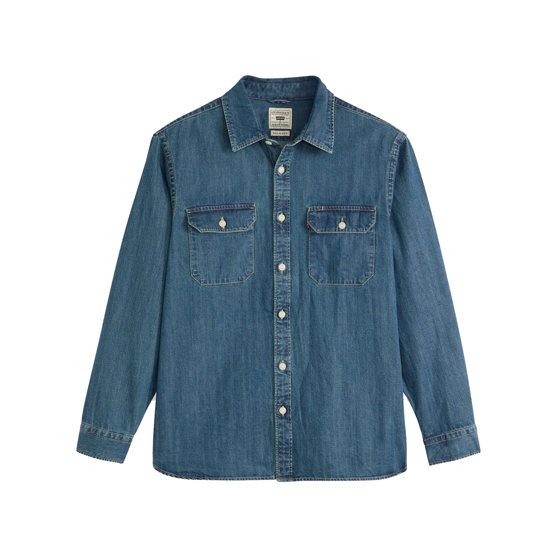 리바이스 잭슨 워커 오버셔츠 미디엄 인디고