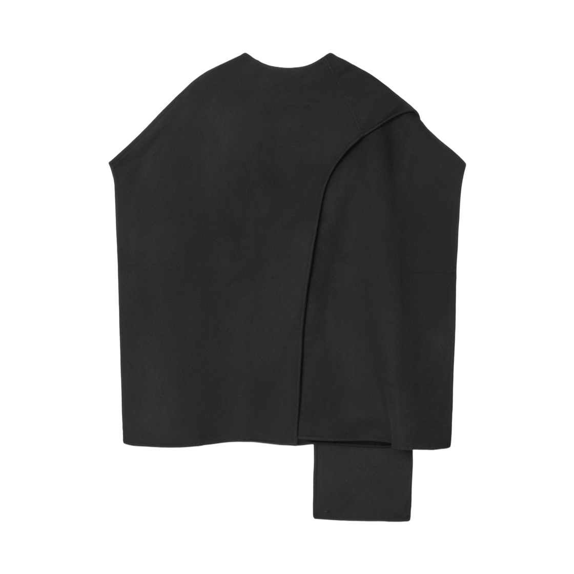 (W) 코스 울 블렌드 케이프 블랙((W) COS Wool Blend Cape Black)