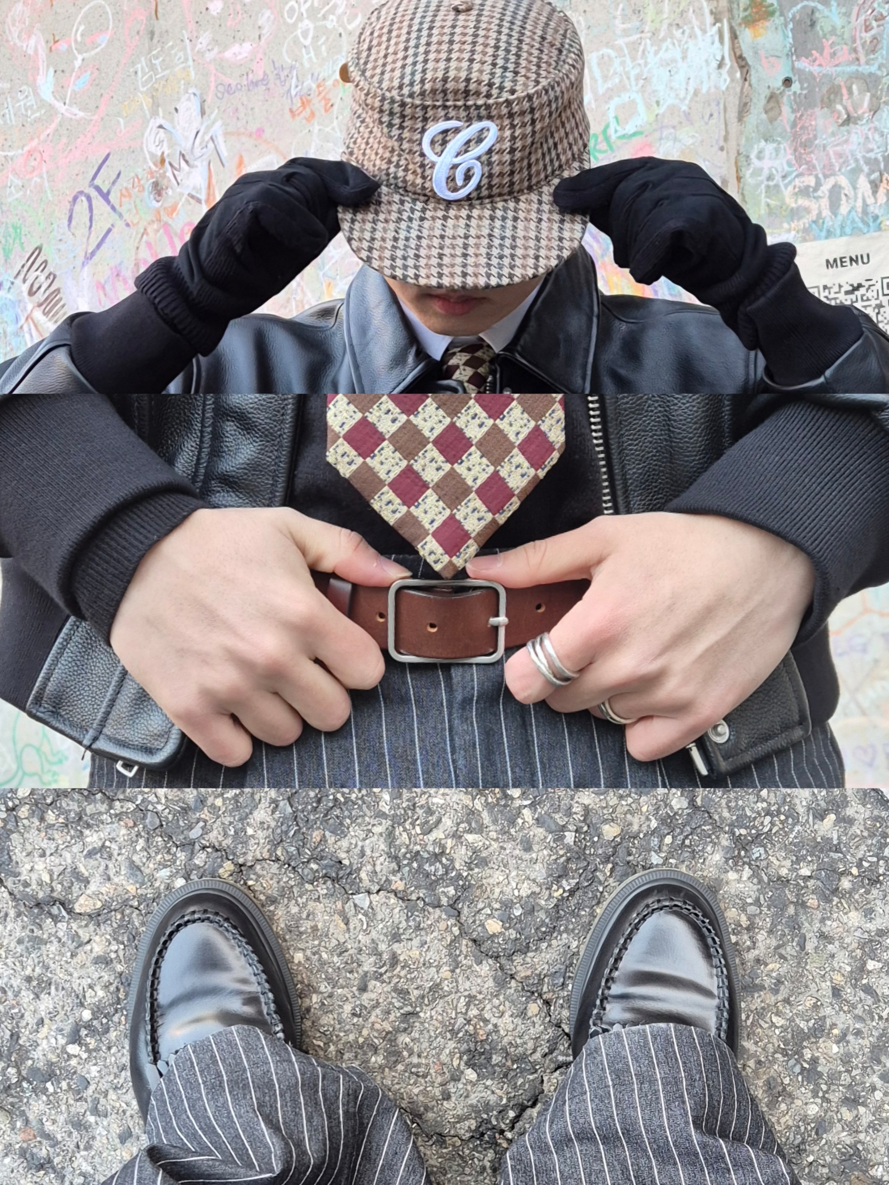 Dr. Martens Adrian Smooth Black 착용 스타일 - 7