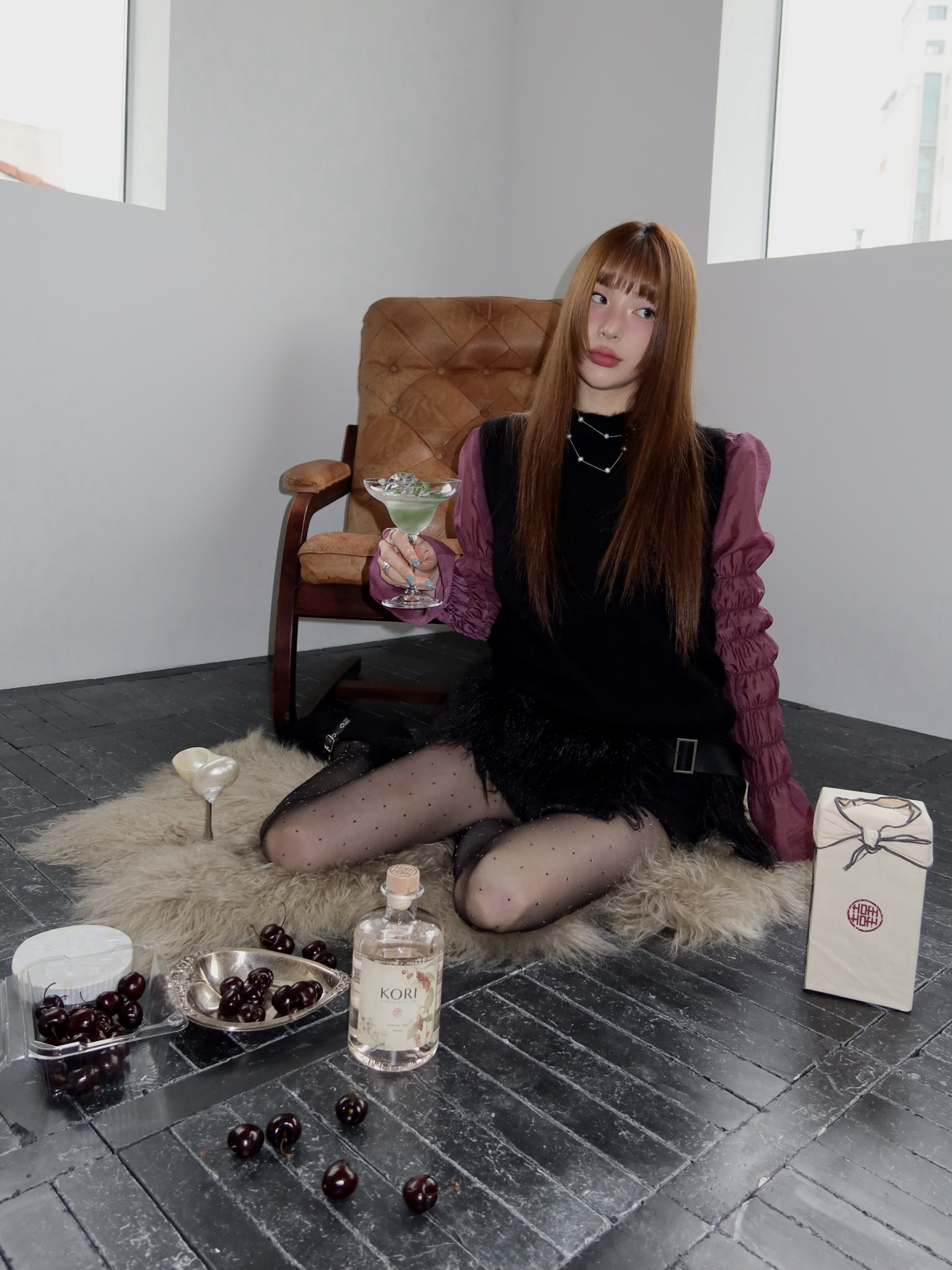 [KREAM 단독] House of Heritage KORI Korean Pink Gin 38% Gift Package 착용 스타일 - 4