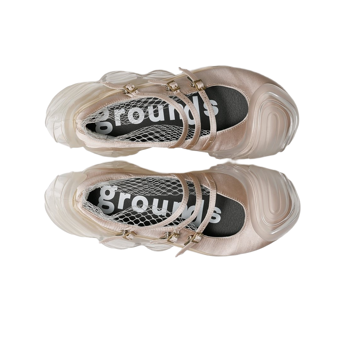 (W) 그라운즈 오이스터 메리제인 크림 클리어((W) Grounds Oyster Mary Jane Cream Clear) - 2