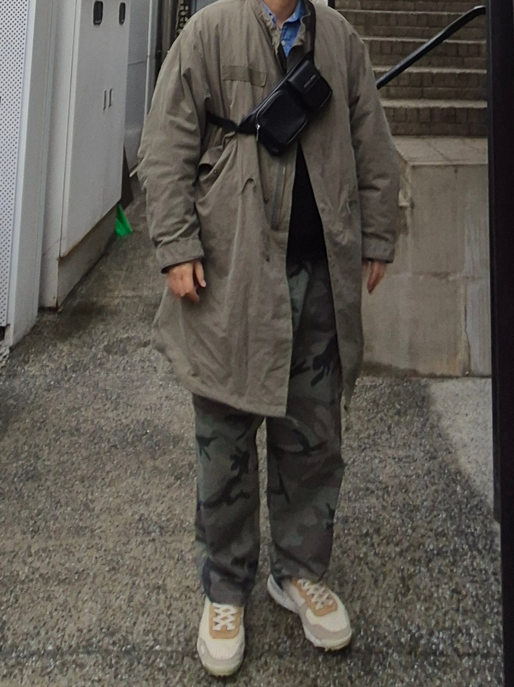 Freak's Store M-65 Mods Coat Liner Set Olive 착용 스타일 - 5