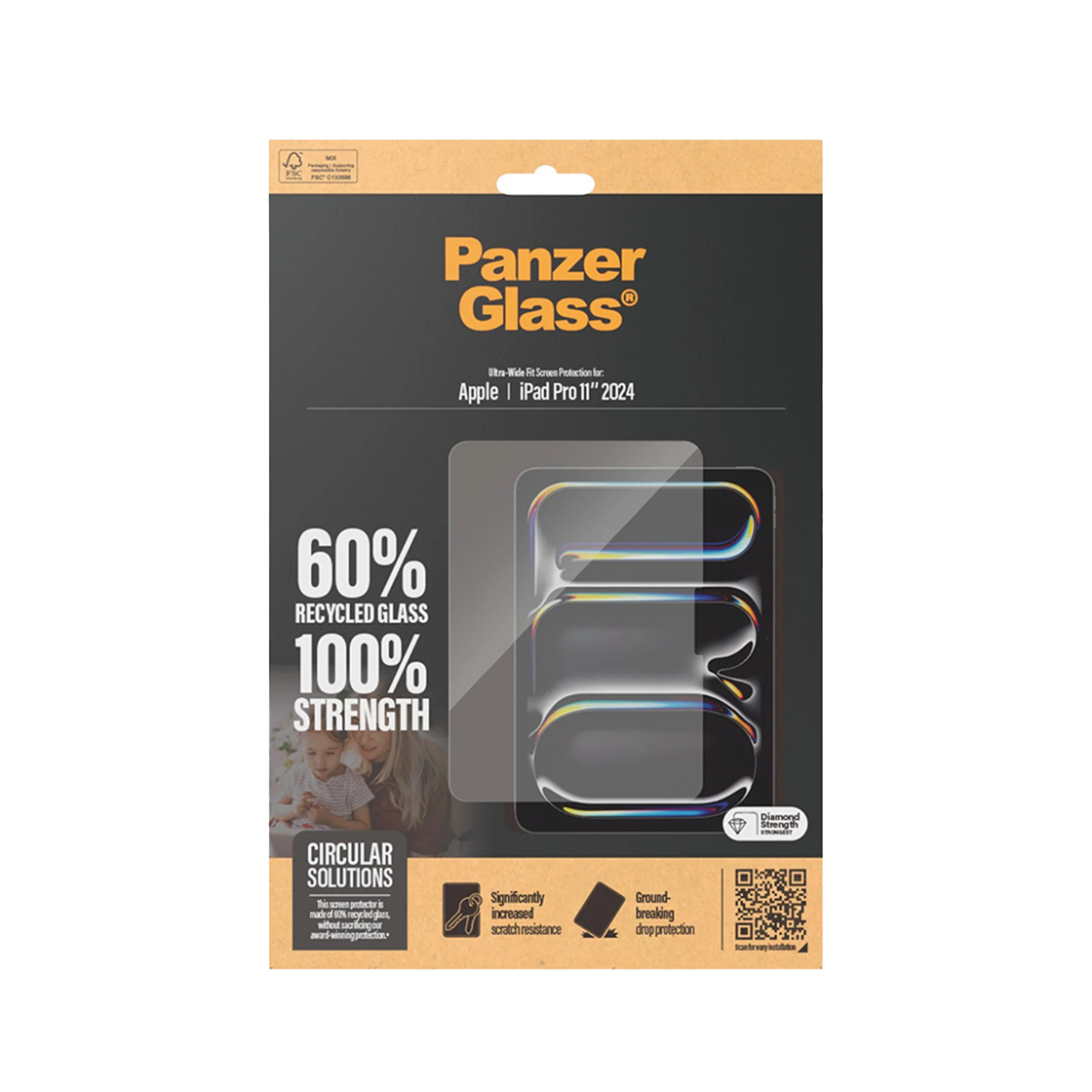판저글래스 아이패드 프로 11인치 2024 M4 5세대  강화유리(PANZERGLASS iPad Pro 11 inch 2024 M4 5th Generation Tempered Glass) - 3