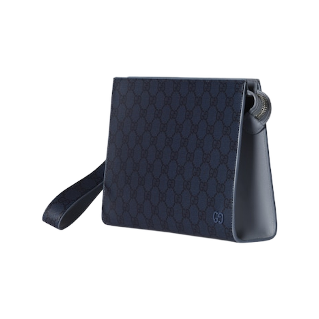 구찌 더스티 블루 트림 스몰 파우치 다크 블루(Gucci Dusty Blue Trim Small Pouch Dark Blue) - 2