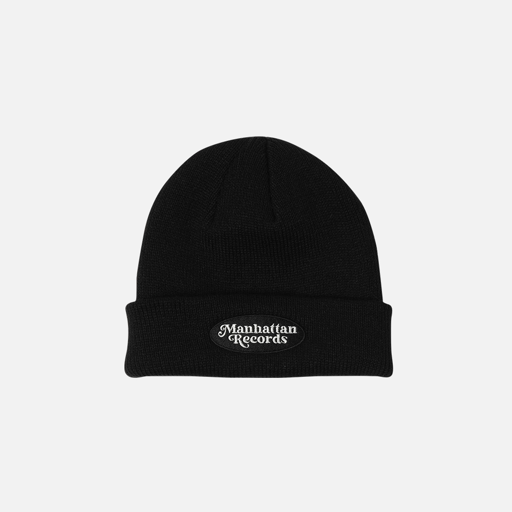 맨하탄 레코즈 오발 로고 비니 - 블랙(Manhattan Records Oval Logo Beanie - Black) - 2