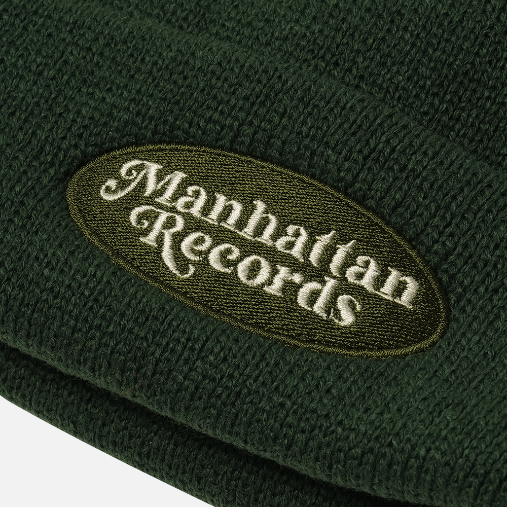 맨하탄 레코즈 오발 로고 비니 - 그린(Manhattan Records Oval Logo Beanie - Green) - 4