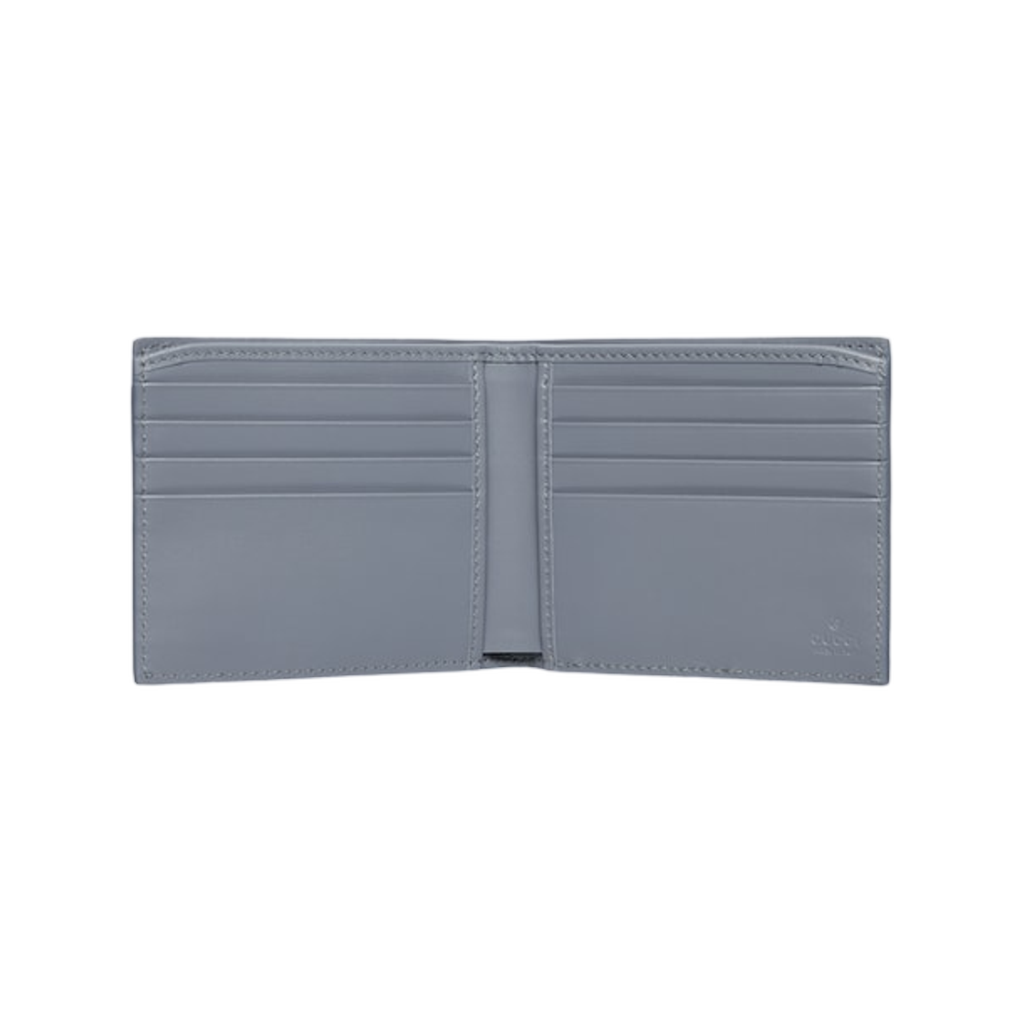 구찌 더스티 블루 인테리어 GG 바이폴드 월렛 다크 블루(Gucci Dusty Blue Interior GG Bi-Fold Wallet Dark Blue) - 2