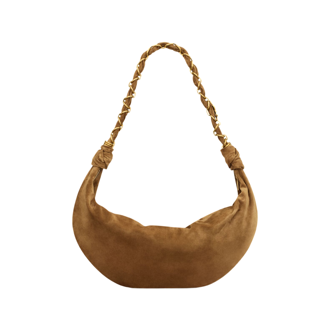 생로랑 아말리아 호보 스웨이드 카라멜 꼬냑(Saint Laurent Amalia Hobo in Suede Caramel Cognac) - 4