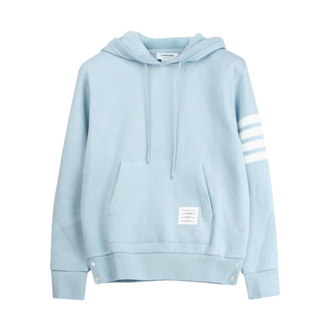 톰브라운 캐시미어 사선 후드 라이트 블루(Thom Browne Cashmere 4-Bar Hoodie Light Blue) - 1