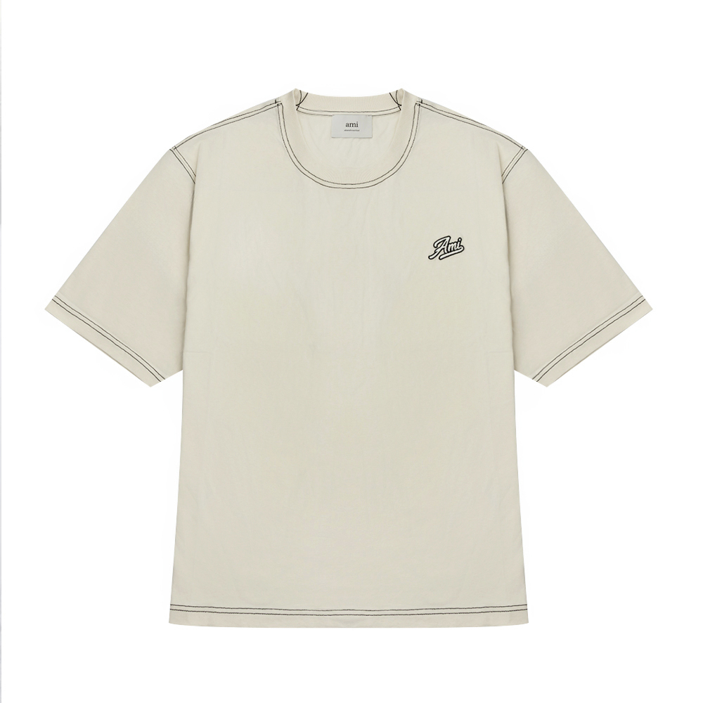 HTS029 JE0118 136 [15%쿠폰]Ami Matthieu Short Sleeve T-Shirt Ivory