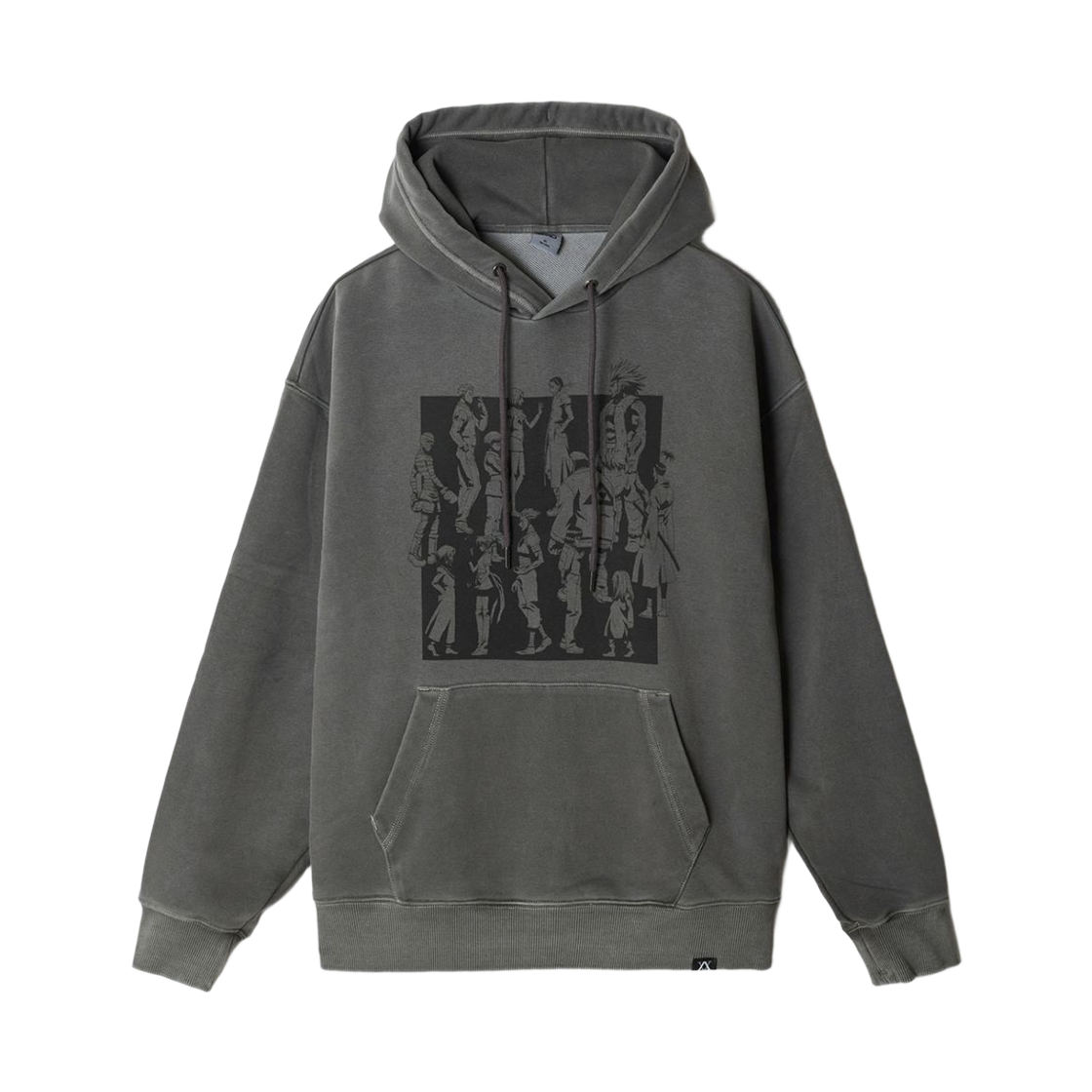 SPMHF49U09 Spao x Hunter x Hunter Pigment Hooded Sweatshirt Charcoal
