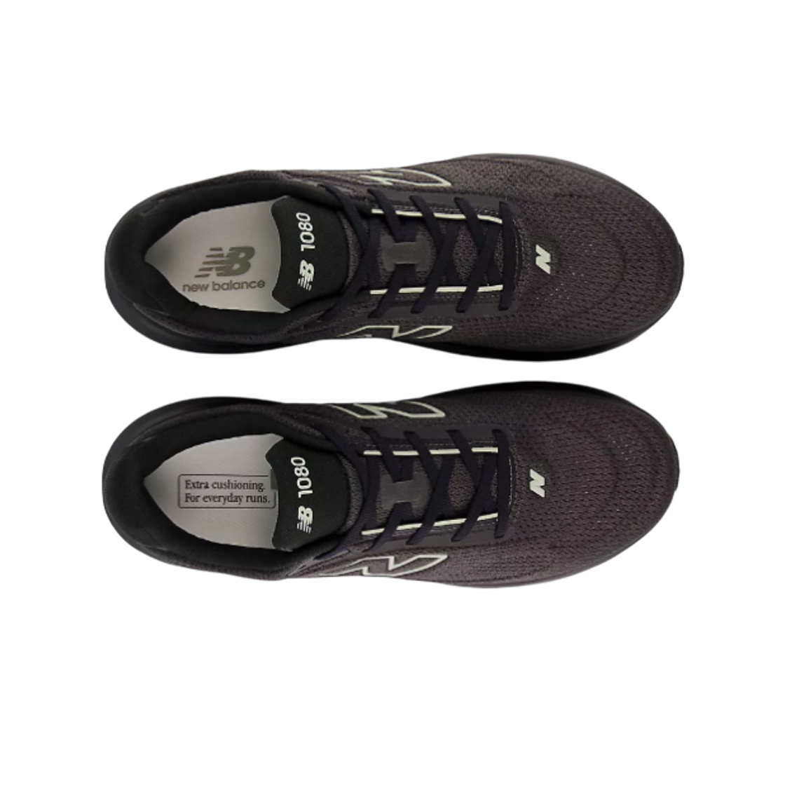 뉴발란스 1080v15 페이디드 블랙 올리바인 - 2E 와이드(New Balance 1080v15 Faded Black Olivine - 2E Wide) - 2