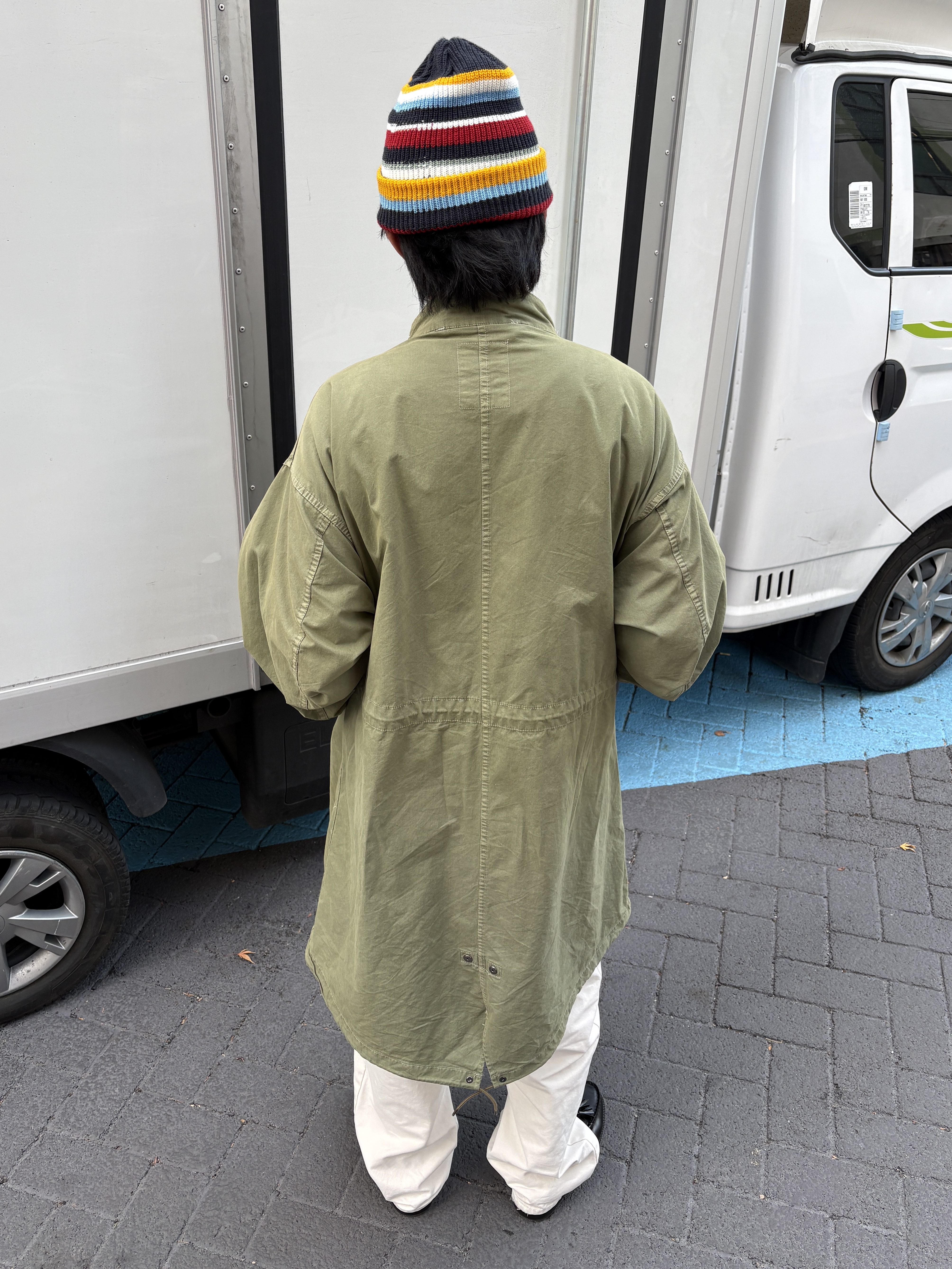 Freak's Store M-65 Liner Set Faded Olive, Stussy Denim Classic Jean Natural 착용 스타일 - 4