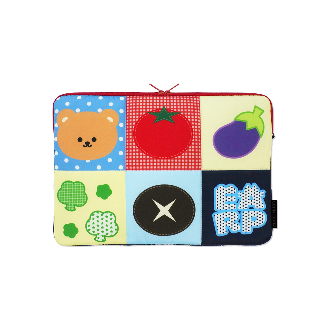 어프어프 베지 컬러 블록(노트북 파우치 15인치)(earpearp Veggie Color Block Laptop Pouch 15 Inch)
