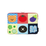earpearp Veggie Color Block Laptop Pouch 15 Inch