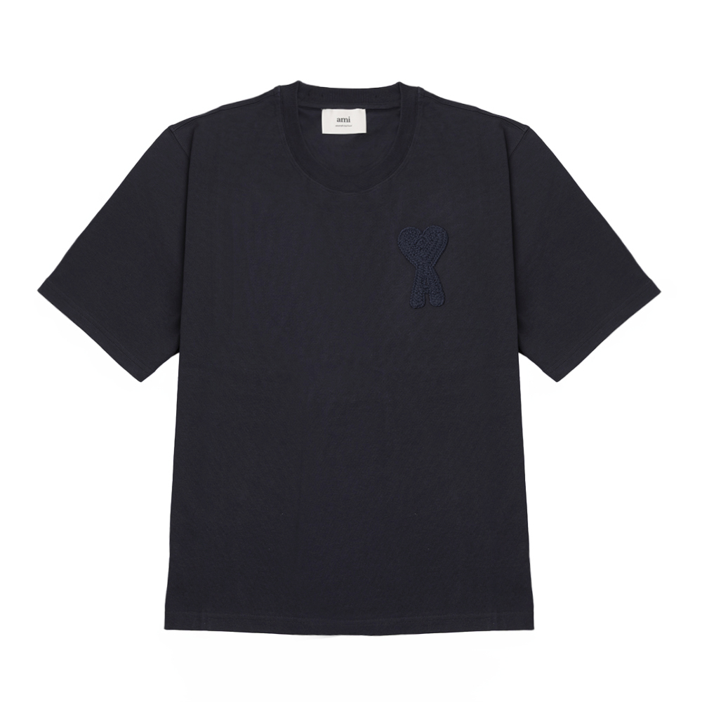 HTS055 726 4011 [15%쿠폰]Ami Big Heart Logo Short Sleeve T-Shirt Navy