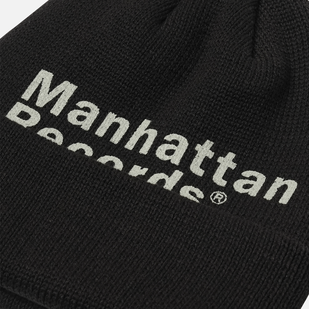 맨하탄 레코즈 클래식 로고 비니 - 블랙(Manhattan Records Classic Logo Beanie - Black) - 4