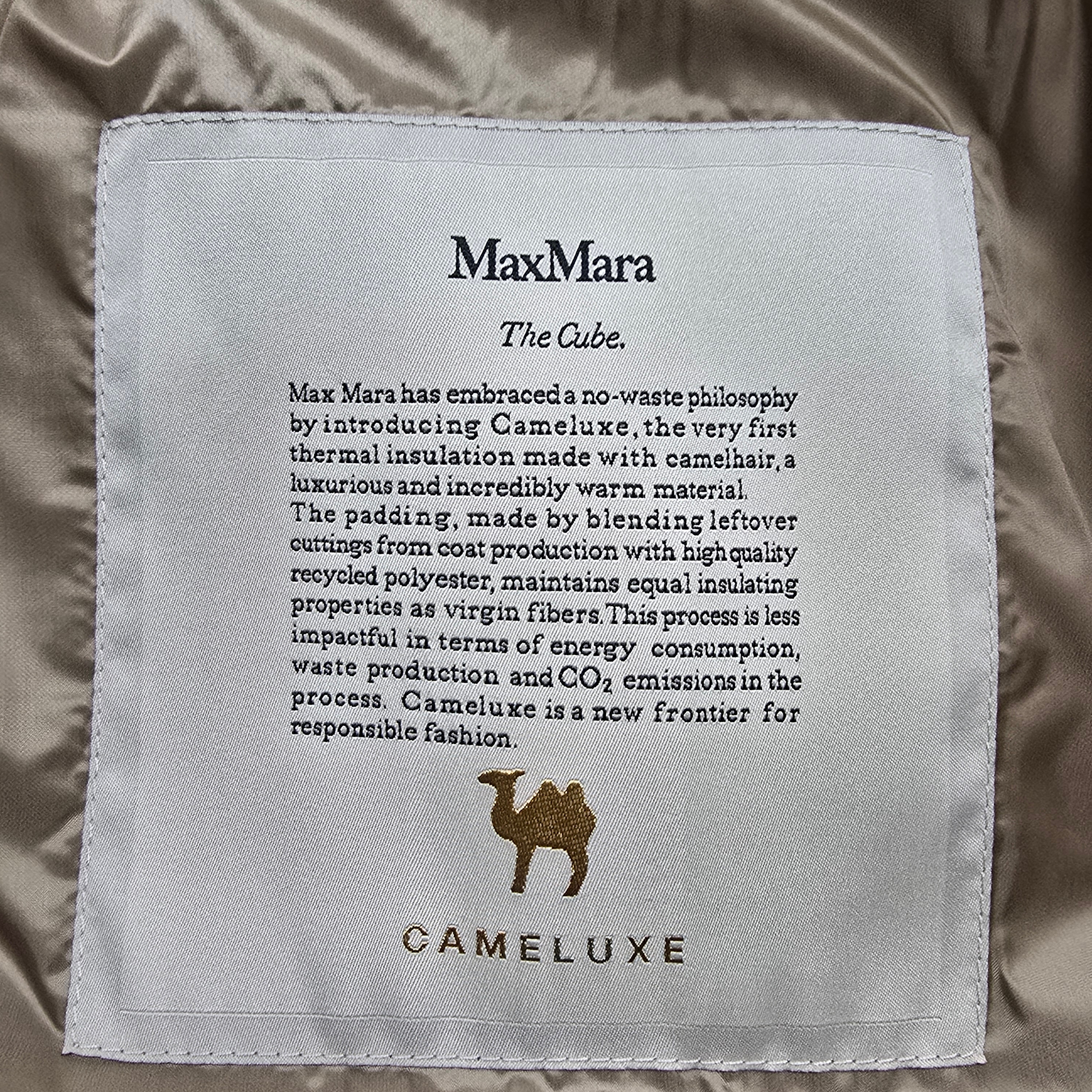 (W) Max Mara The Cube Trebi Water-Repellent Down Jacket Camel 착용 스타일 - 3