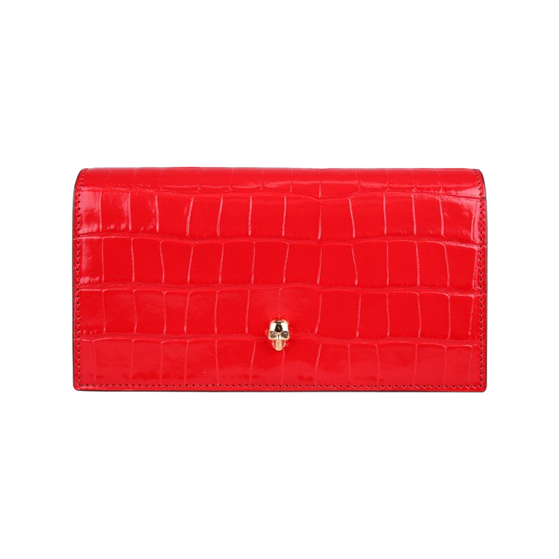 6320341JM0G6013 Alexander McQueen Flap Continental Wallet Red
