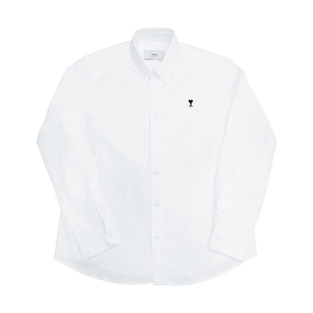 HSH763 CO0031 168 [15%쿠폰]Ami Small Heart Logo Shirt White