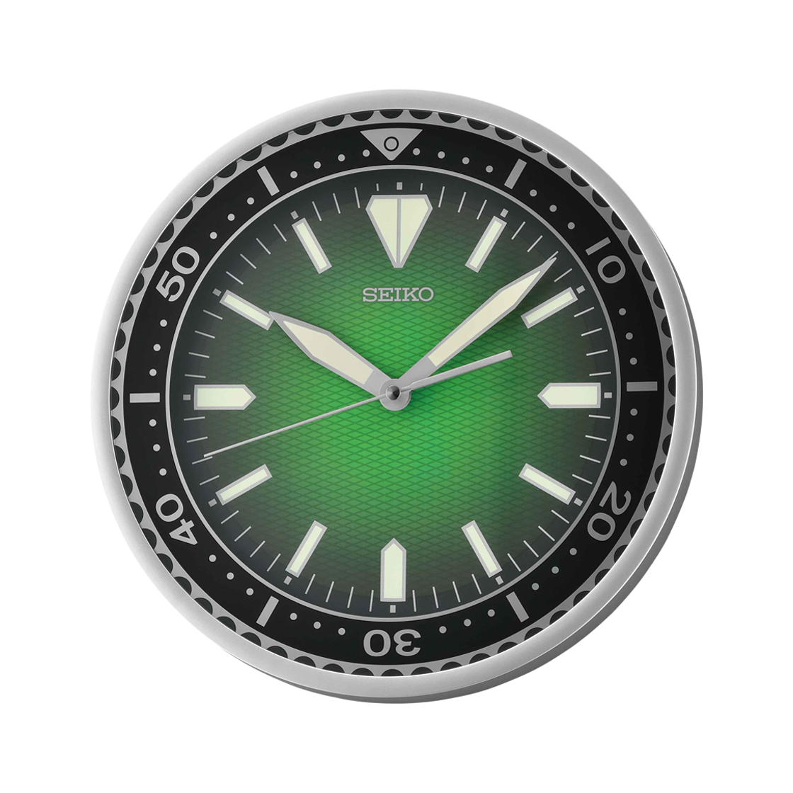 QXA791S Seiko QXA791S Wall Clock Black Green
