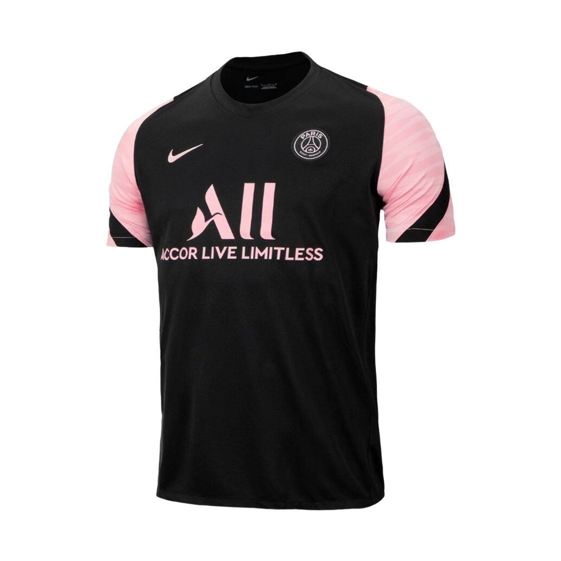DH0532-011 Nike Paris Saint-Germain 2021/22 Dri-Fit Strike Top Black Arctic Punch (DH0532-011) (Non Marking Ver.)